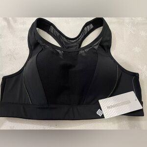 Nova Sport Stitched Up Active Sports Bra in Sculpt Tech Black Size Small NWT